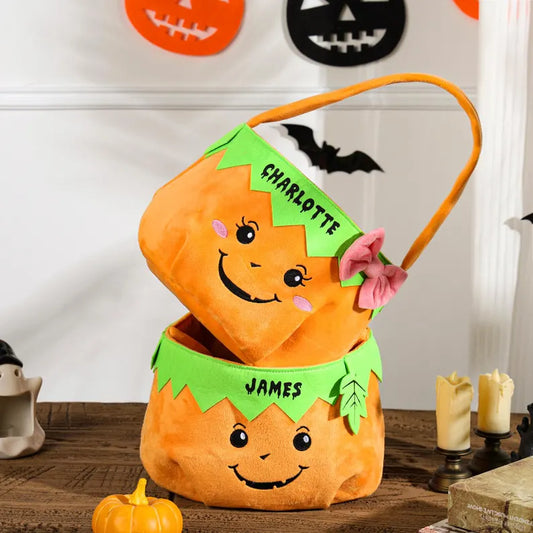 Personalized Halloween Basket, Trick or Treat Bag